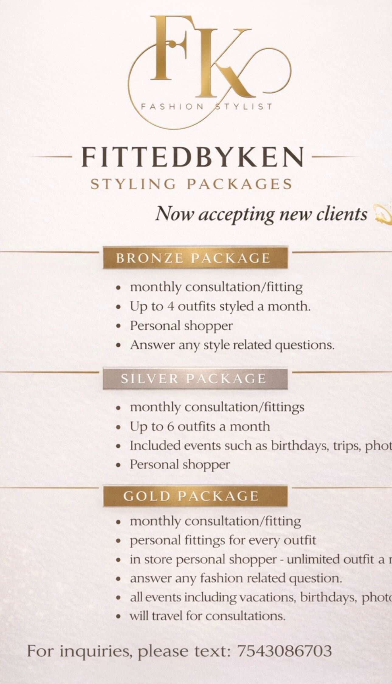 Styling packages