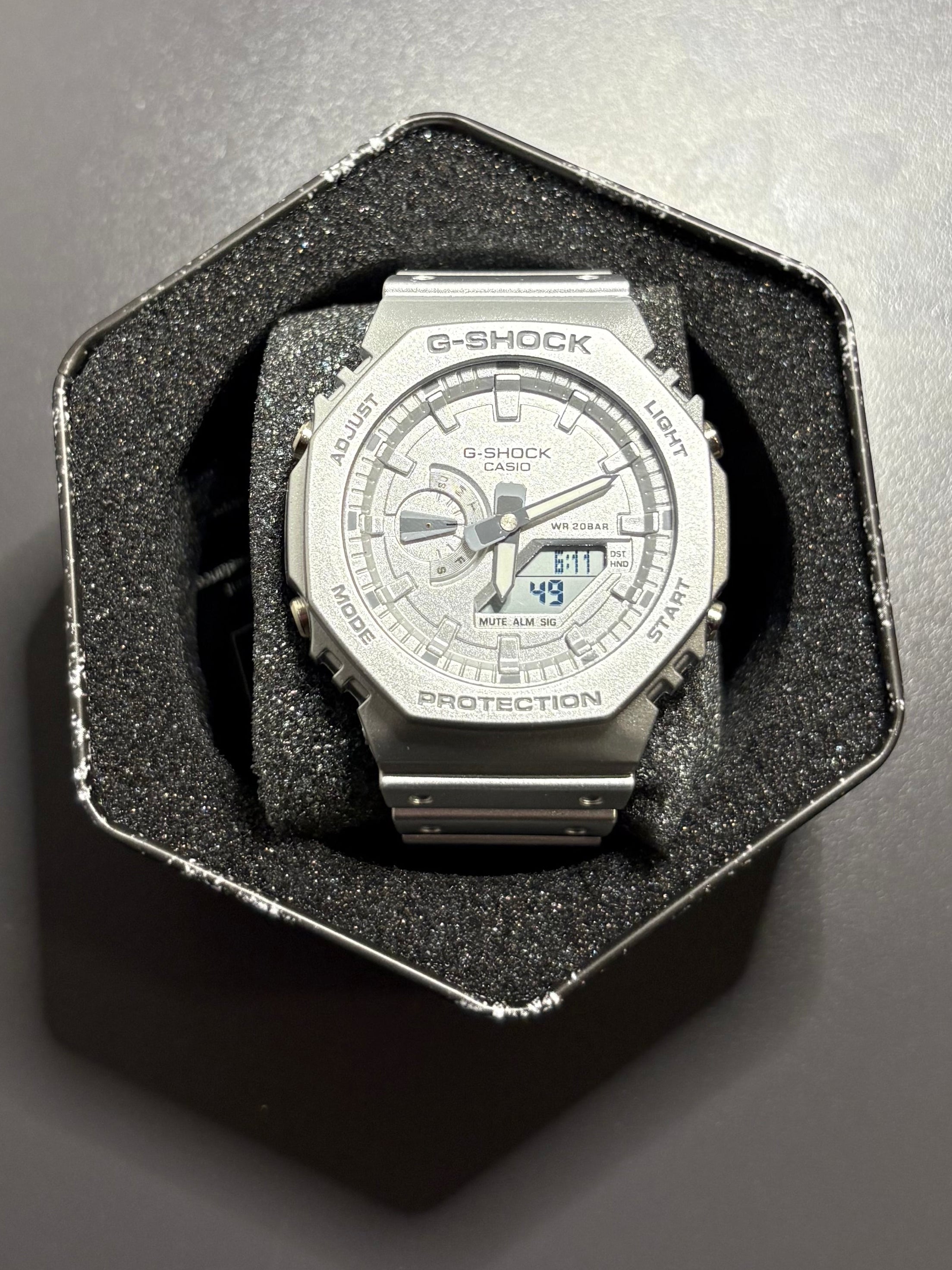 Silver g shock