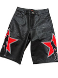 Leather shorts