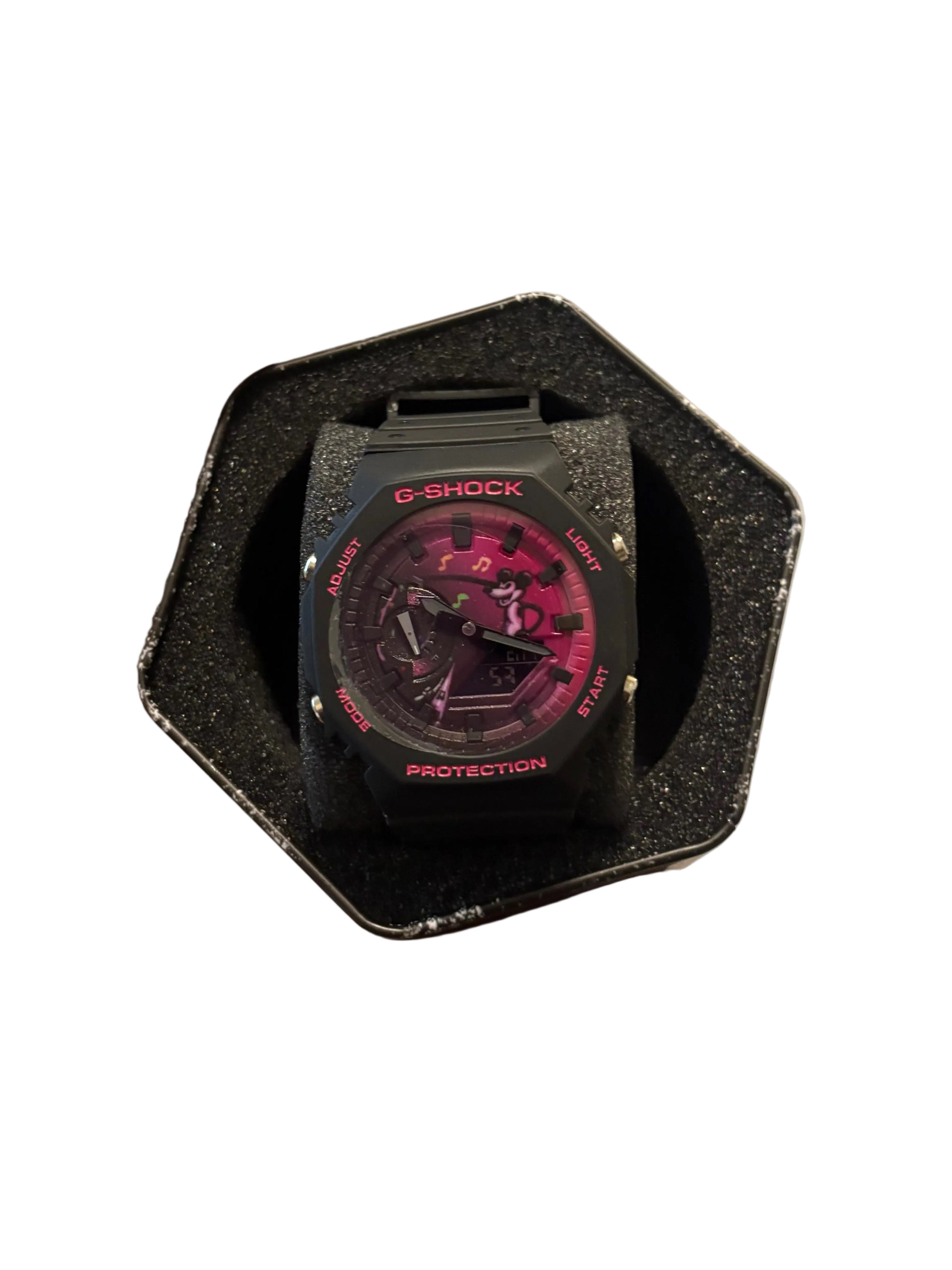 Pink and black g shock